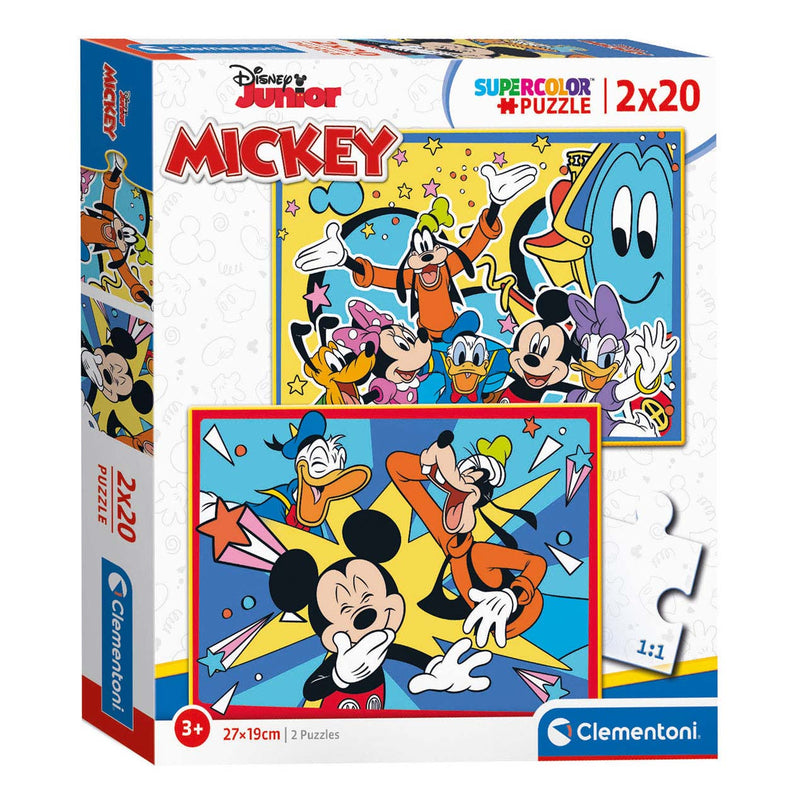 Load image into Gallery viewer, Clementoni puzzel mickey mouse, 2x20st.
