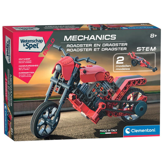 Clementoni wetenschap spel mechanica - roadster, 2in1