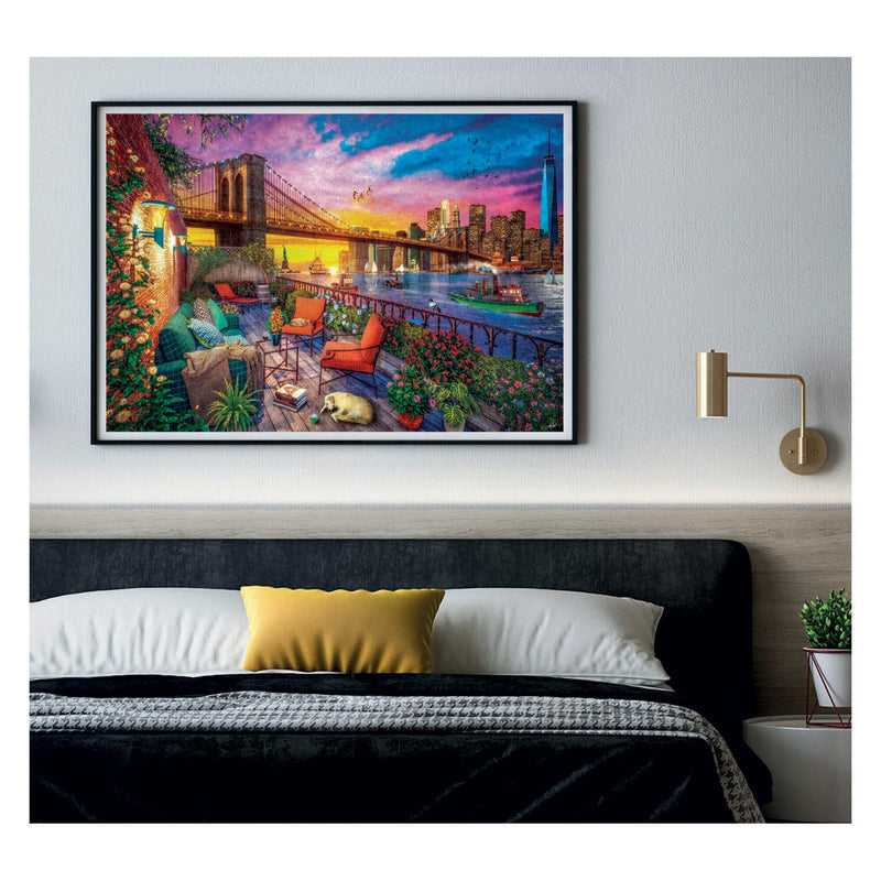 Load image into Gallery viewer, Clementoni puzzel manhattan balcony sunset, 3000st.
