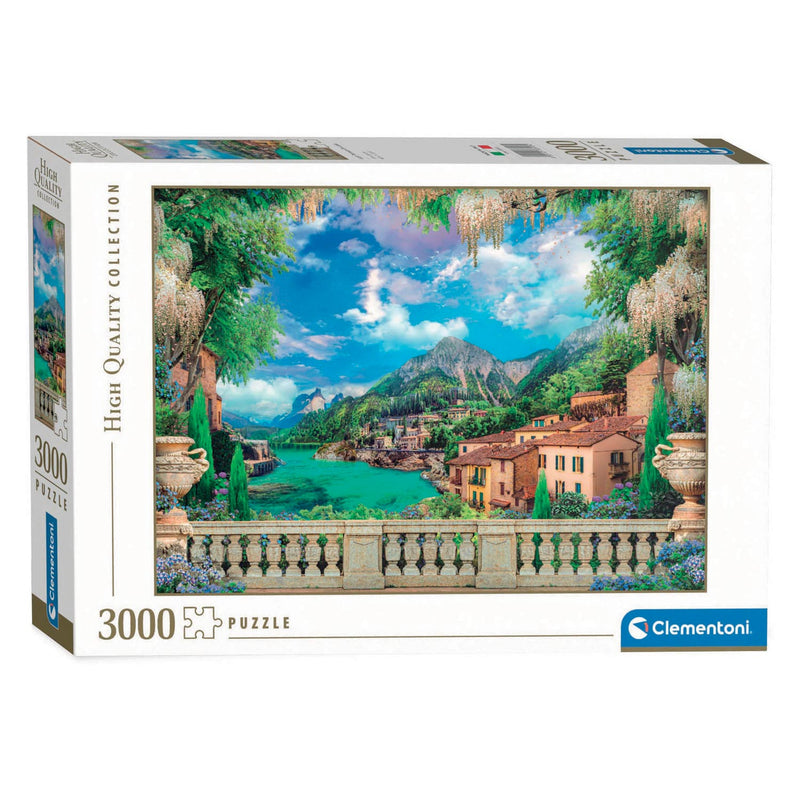 Load image into Gallery viewer, Clementoni puzzel terrace on lake, 3000st.
