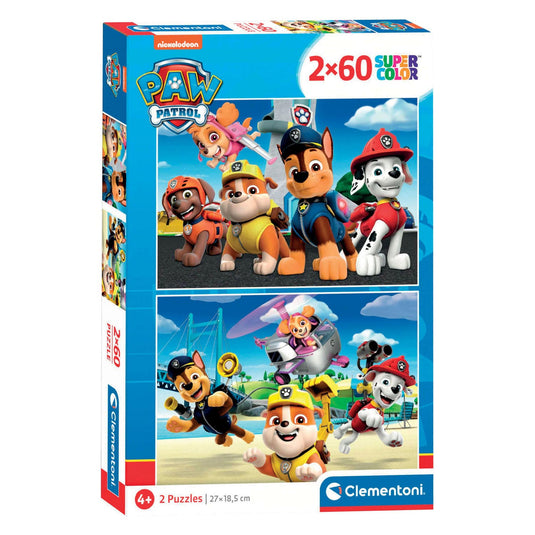 Clementoni legpuzzel paw patrol, 2x60st.