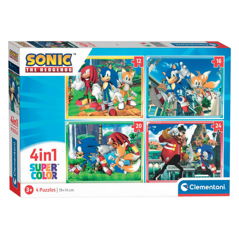 Load image into Gallery viewer, Clementoni puzzels sonic, 4in1
