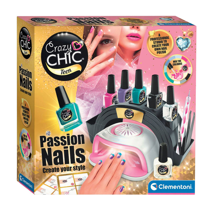 Afbeelding laden in galerijviewer, Clementoni crazy chic passion nails nagelset

