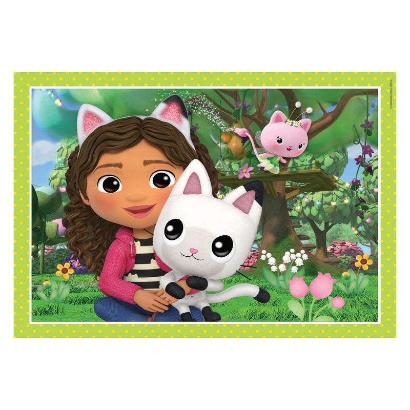 Load image into Gallery viewer, Clementoni supercolor 4in1 puzzel gabbys dollhouse 12-24 stukjes
