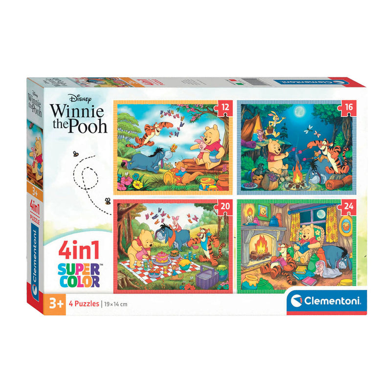 Load image into Gallery viewer, Clementoni legpuzzel color disney winnie de poeh, 4in1
