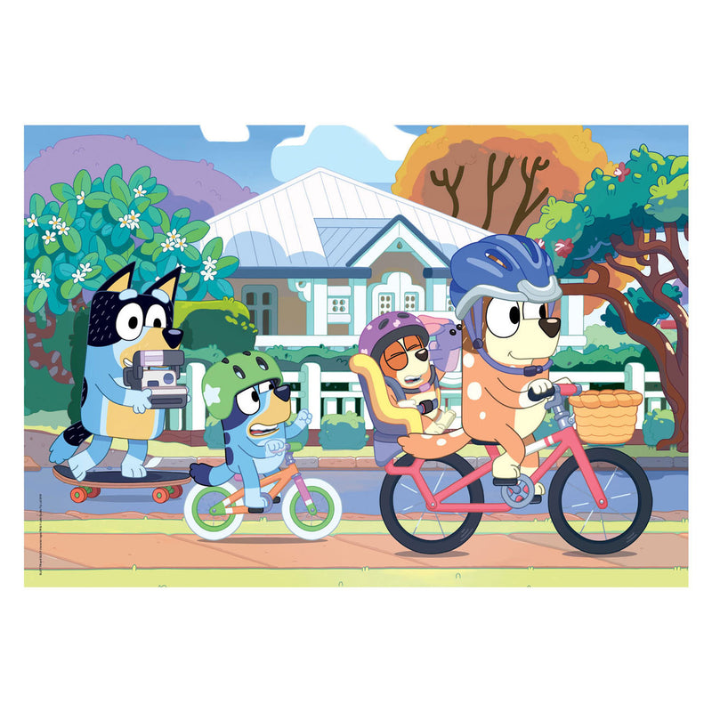 Load image into Gallery viewer, Clementoni Legpuzzel Super Color Bluey Fietsen, 24st.
