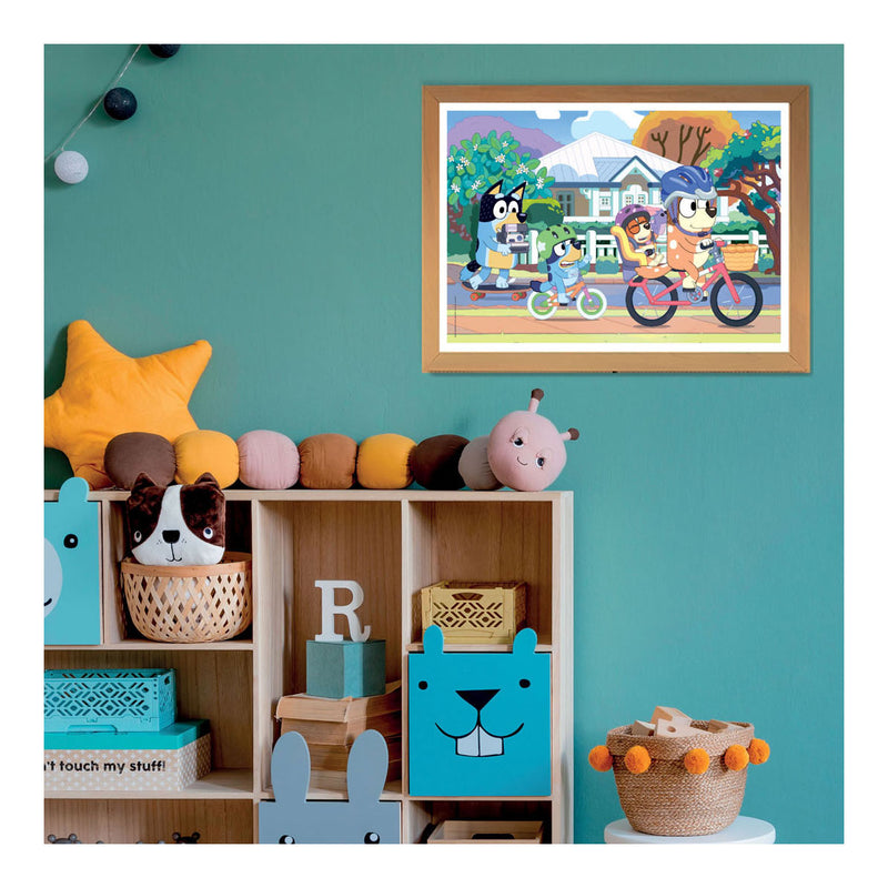 Load image into Gallery viewer, Clementoni Legpuzzel Super Color Bluey Fietsen, 24st.
