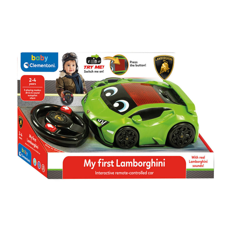 Load image into Gallery viewer, Clementoni baby - my first lamborghini - radiografisch bestuurbare raceauto – elektronisch educatief speelgoed – 2 jaar t m 4 jaar
