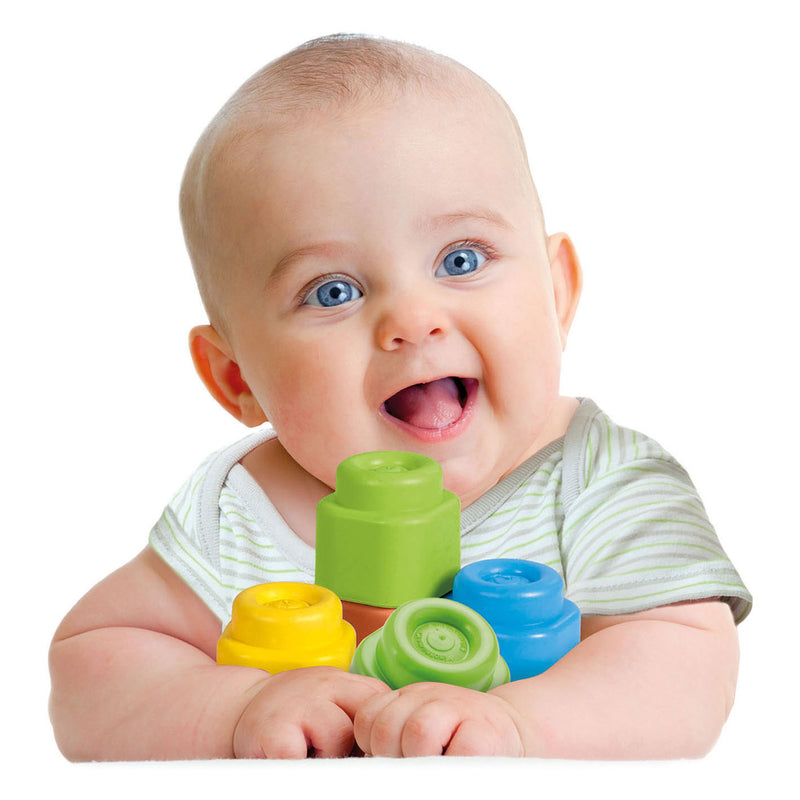Load image into Gallery viewer, Clementoni baby soft clemmy blokken met opbergtas - 40dlg.
