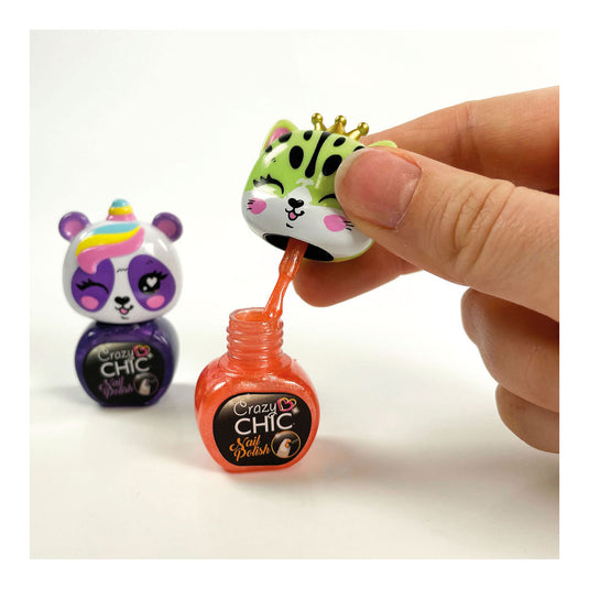 Clementoni crazy chic nagellak oranje paars, 2st.