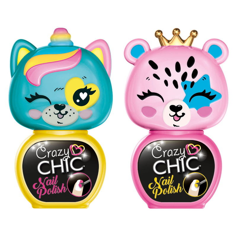 Load image into Gallery viewer, Clementoni crazy chic nagellak geel roze, 2st.
