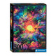 Clementoni legpuzzel psyschedelic jungle sunrise colorboom, 500st.