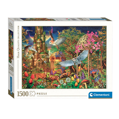 Load image into Gallery viewer, Clementoni legpuzzel woodland fantasy garden, 1500st.
