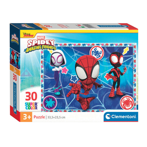 Clementoni legpuzzel super color marvel spidey, 30st.