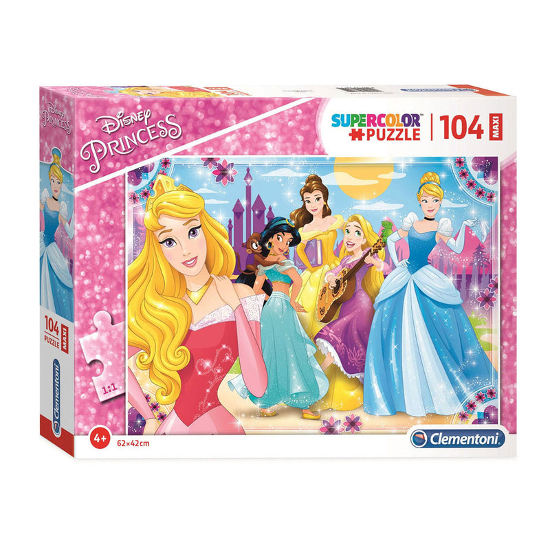 Load image into Gallery viewer, Clementoni legpuzzel super color maxi disney princess, 104st.
