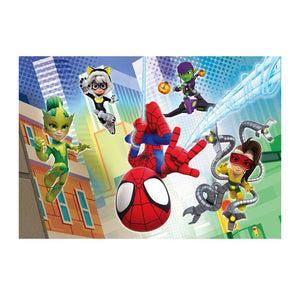 Clementoni puzzel 2x60pcs spidey and his amazing friends =2023==blocco licenza=