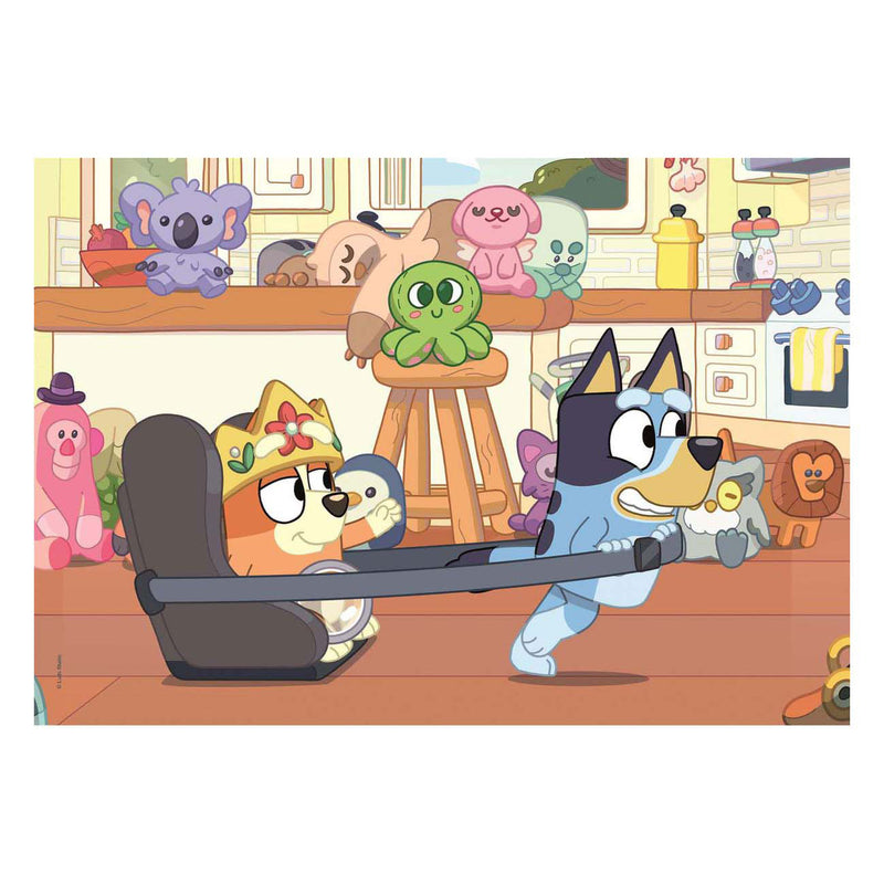 Load image into Gallery viewer, Clementoni legpuzzel super color bluey, 2x60st.
