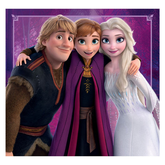 Clementoni legpuzzel super color vierkant disney frozen, 3x48st.