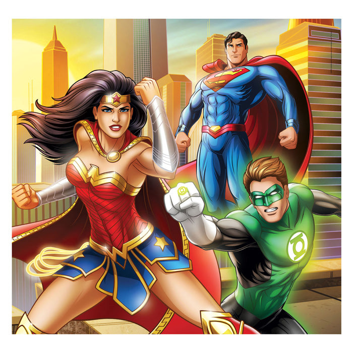 Load image into Gallery viewer, Clementoni legpuzzel super color vierkant dc comics justice league, 3x48st.
