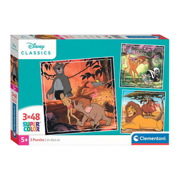 Load image into Gallery viewer, Disney legpuzzel super color vierkant classics ii, 3x48st.

