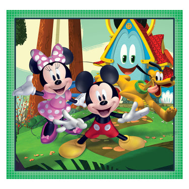 Clementoni legpuzzel super color vierkant mickey and friends, 3x48st.