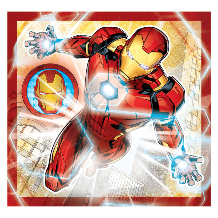 Load image into Gallery viewer, Clementoni legpuzzel super color vierkant marvel avengers, 3x48st.
