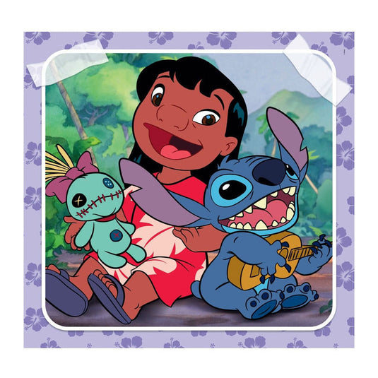 Clementoni legpuzzel super color vierkant disney stitch, 3x48st.