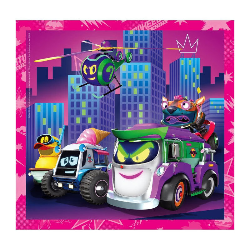 Load image into Gallery viewer, Clementoni legpuzzel super color vierkant batwheels, 3x48st.
