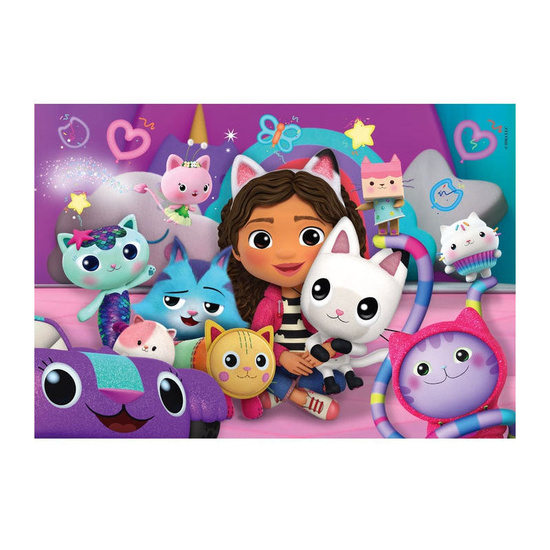 Afbeelding laden in galerijviewer, Clementoni legpuzzel super color gabby's poppenhuis, 60st.
