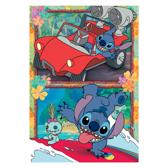 Clementoni legpuzzel super color disney stitch, 104st.
