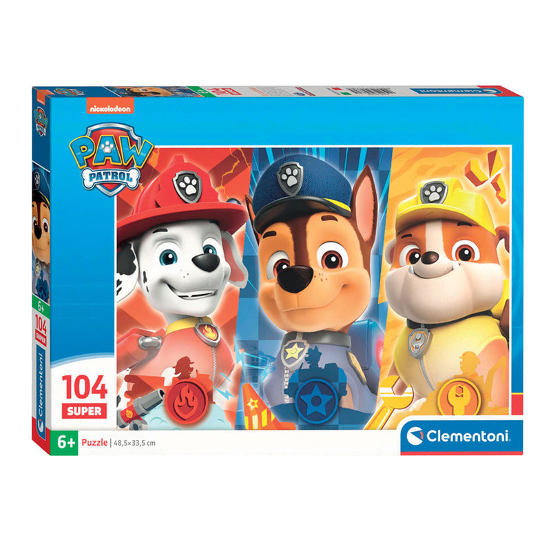 Load image into Gallery viewer, Clementoni legpuzzel super color paw patrol close up, 104st.
