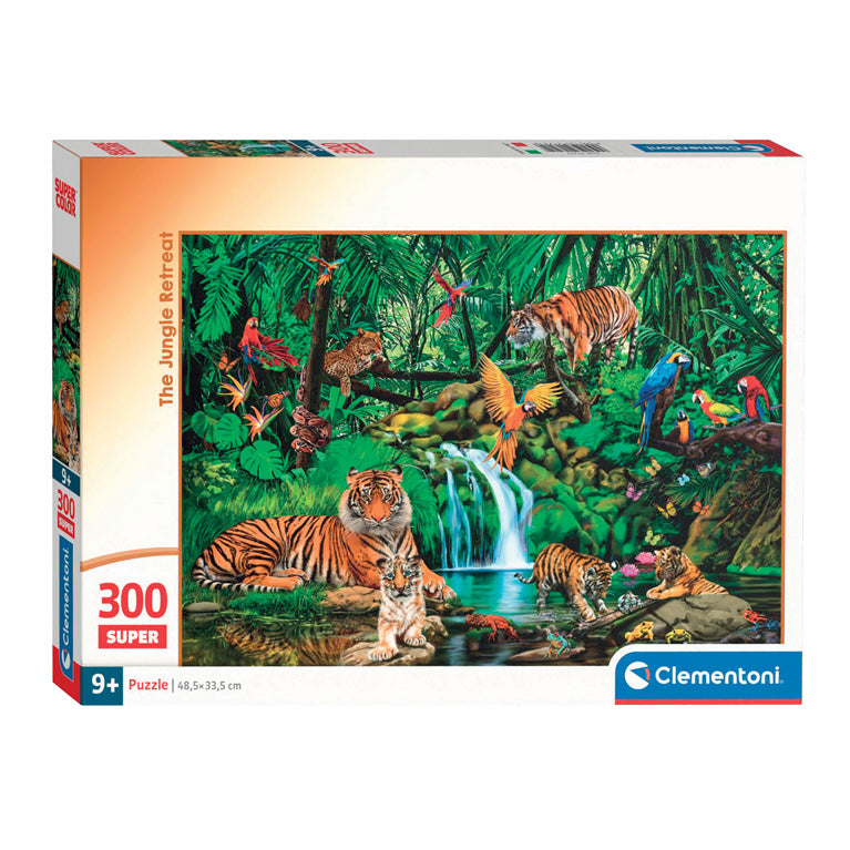 Load image into Gallery viewer, Clementoni legpuzzel super color the jungle retreat, 300st.
