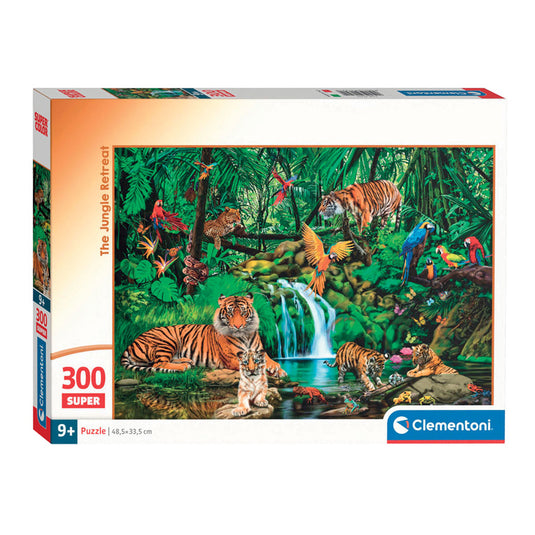 Clementoni legpuzzel super color the jungle retreat, 300st.
