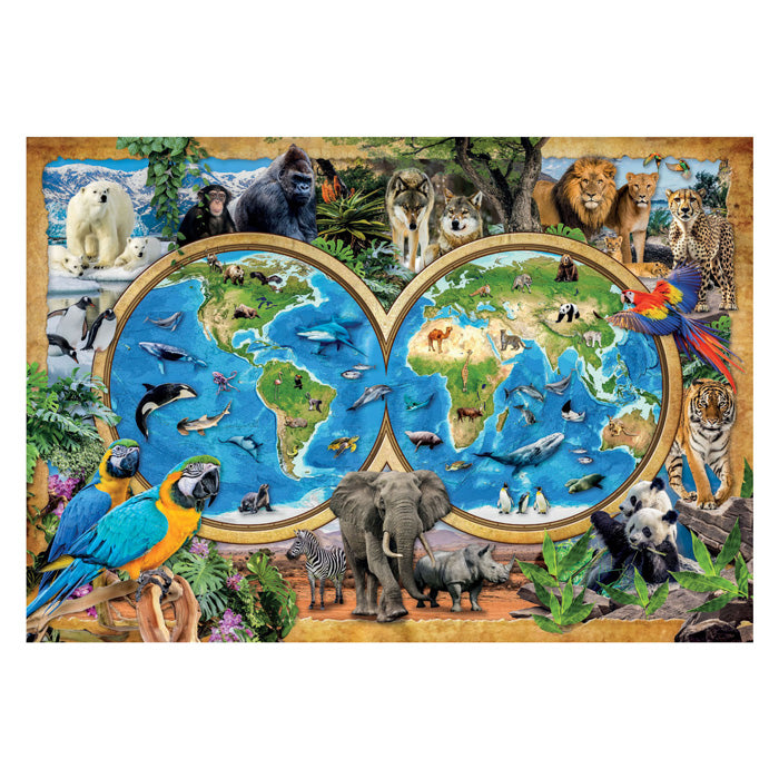 Load image into Gallery viewer, Clementoni legpuzzel super color the wonderful animal world, 300st.
