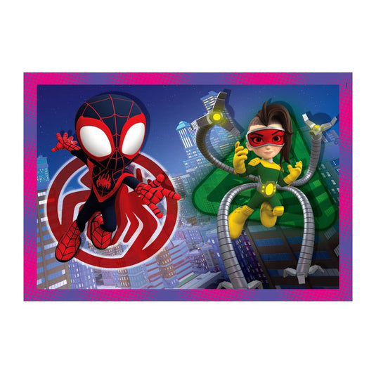 Clementoni legpuzzel 4in1 spidey and his amazing friends