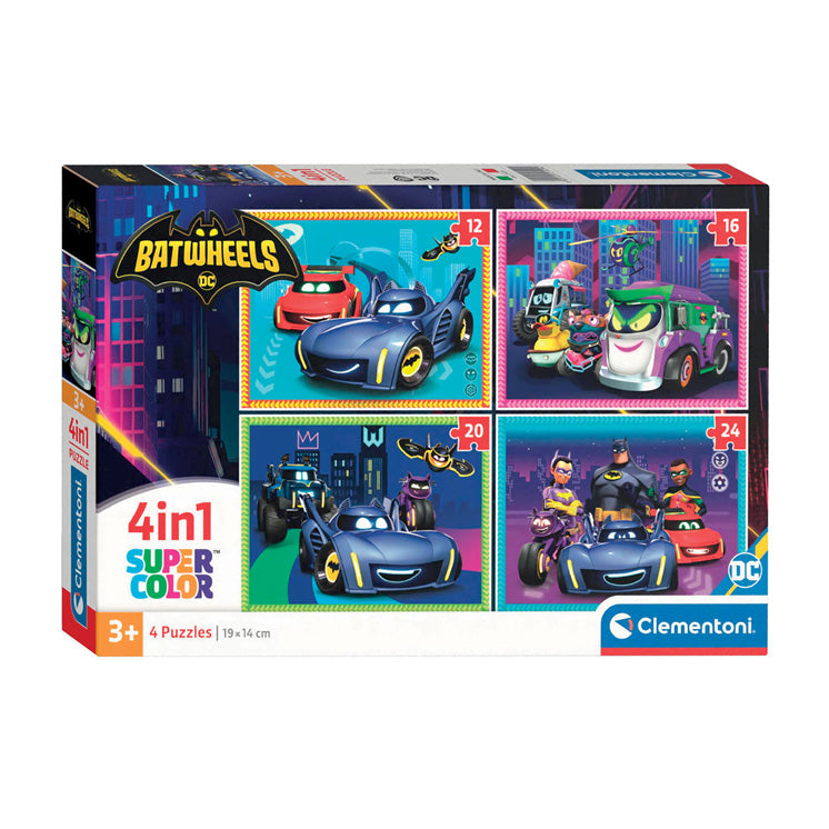 Load image into Gallery viewer, Clementoni legpuzzel 4in1 batwheels
