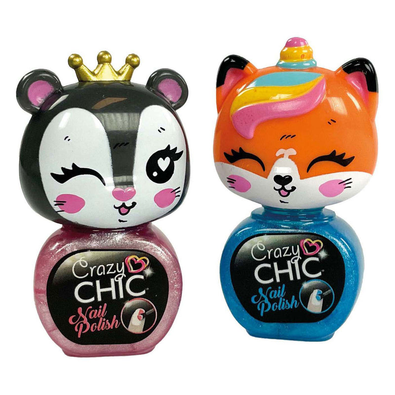 Load image into Gallery viewer, Clementoni crazy chic - nagellak dieren, 2st.
