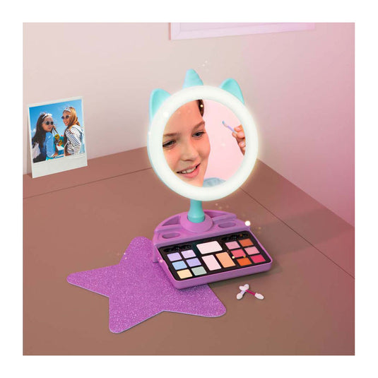 Clementoni crazy chic - eenhoorn spiegel met led ring licht