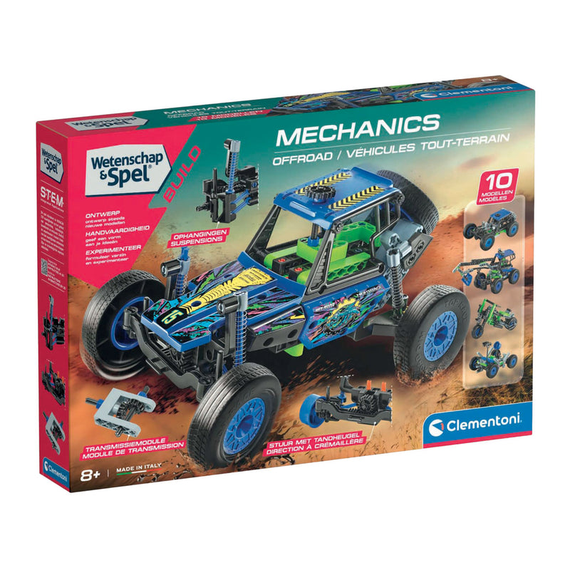 Load image into Gallery viewer, Clementoni wetenschap en spel - mechanics off road bouwset, 10 modellen
