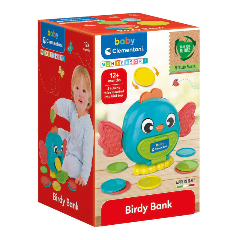 Load image into Gallery viewer, Clementoni baby vogel bank met munten, 9dlg.
