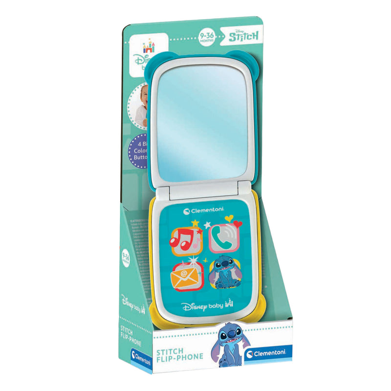 Load image into Gallery viewer, Clementoni baby disney stitch telefoon inklapbaar
