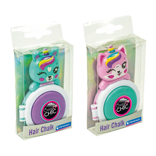 Clementoni crazy chic lovely haarkrijt eenhoorn paars blauw