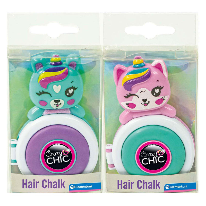 Load image into Gallery viewer, Clementoni crazy chic lovely haarkrijt eenhoorn paars blauw
