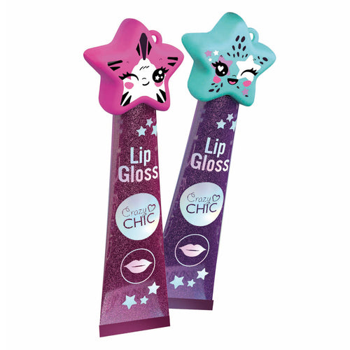 Clementoni crazy chic lipgloss ster paars blauw