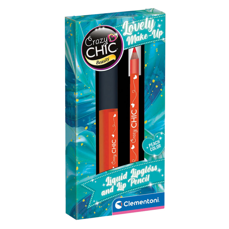 Load image into Gallery viewer, Clementoni crazy chic lipgloss en lipliner oranje
