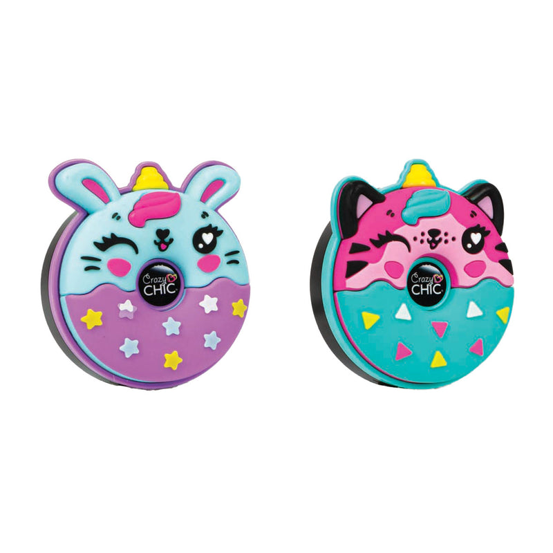 Load image into Gallery viewer, Clementoni crazy chic oogschaduw dieren donut paars blauw

