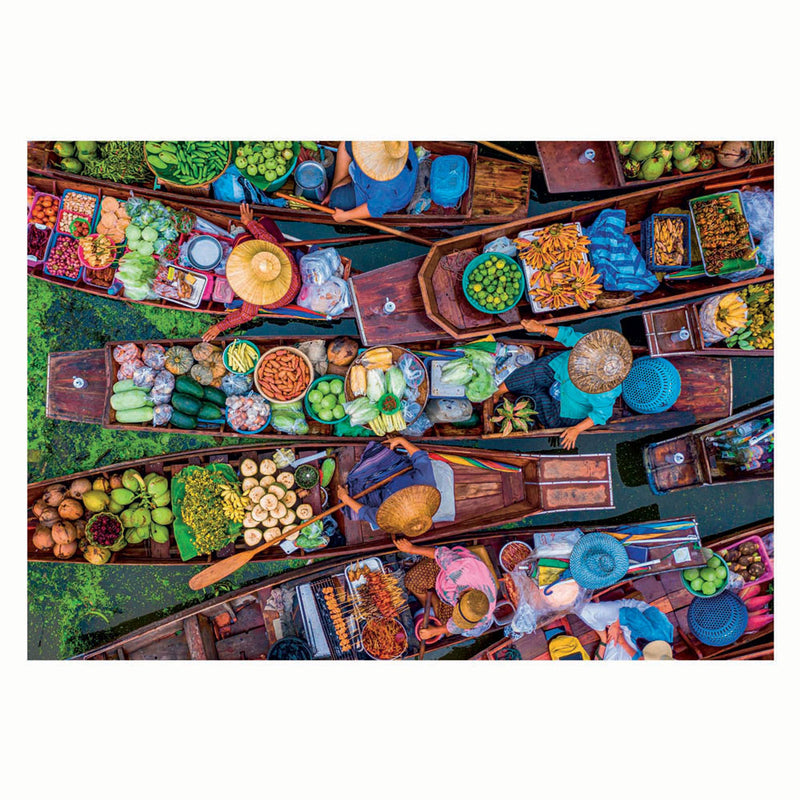 Load image into Gallery viewer, Clementoni puzzel drijvende thaise markt, 1000st.
