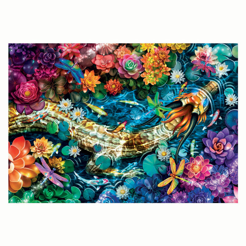 Load image into Gallery viewer, Clementoni legpuzzel kunstwerken koi rivier, 1000st.
