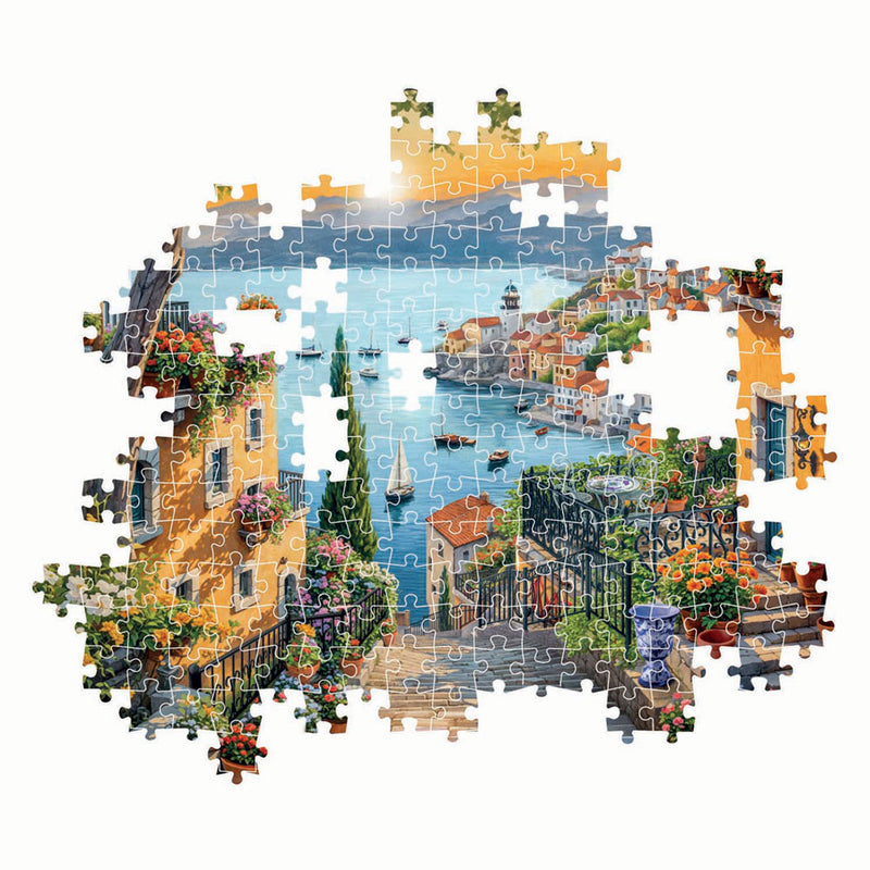 Load image into Gallery viewer, Clementoni legpuzzel kunst trappetje naar de haven, 1500st.
