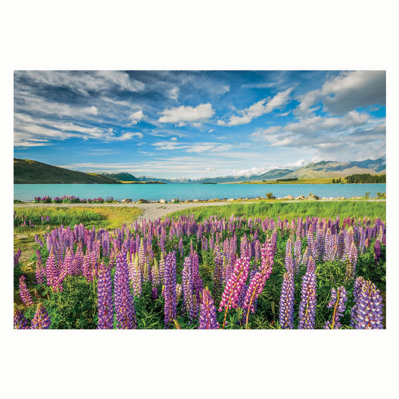 Load image into Gallery viewer, Clementoni legpuzzel bloemen bij lake tekapo, 1500st.
